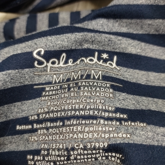 Splendid Twist Large Striped Sports Bra e - Picture 3 of 7